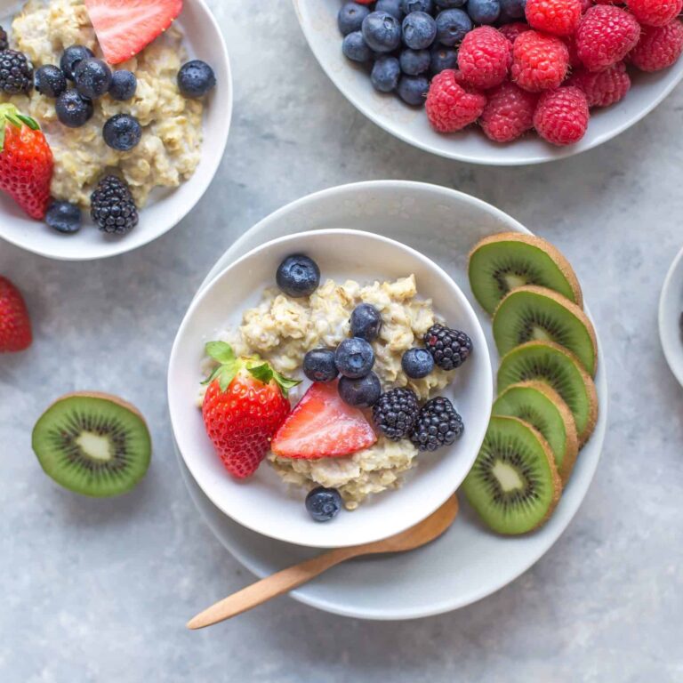 Oatmeal berry photo Fiber, Microbiome and Overall Health